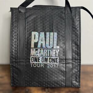 Paul McCartney Insulated Bag 2017 Tour One on One Cooler Tote Black Concert New